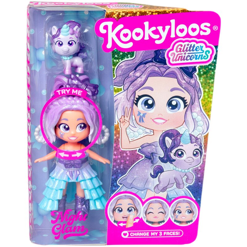 Lalka KOOKYLOOS Glitter Unicorns Dolls Night Glam PKL10V124IN70