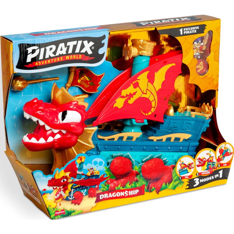 Zestaw figurek PIRATIX Adventure World S Dragon Ship Smoczy Statek PPXSP112IN30