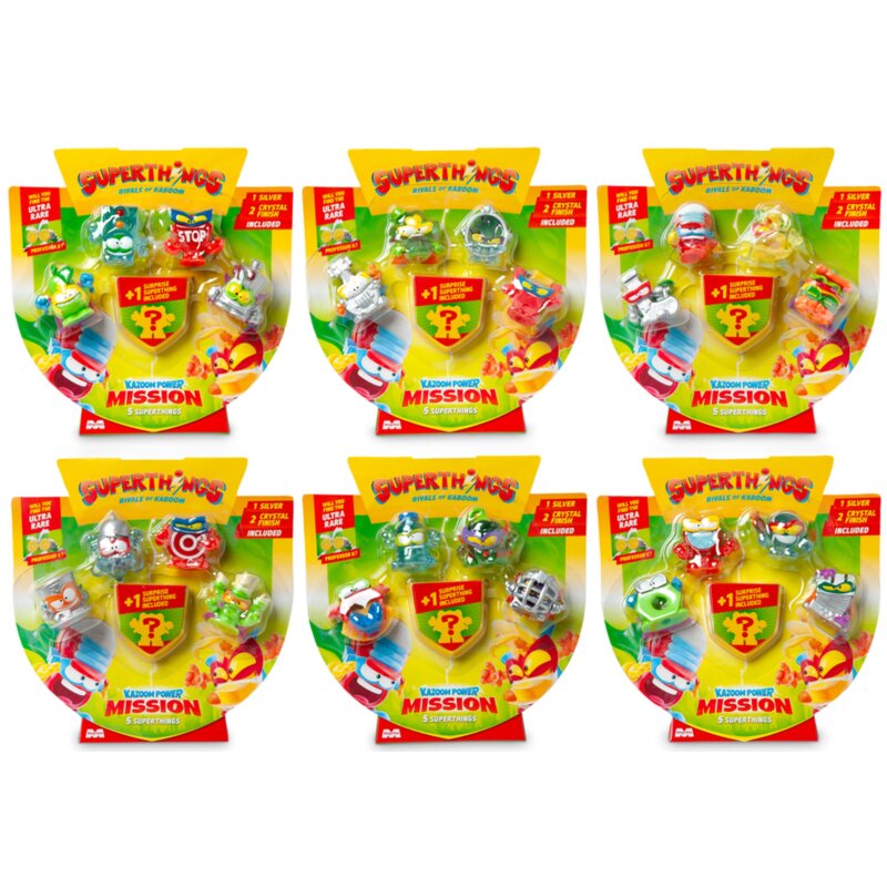 Zestaw figurek SUPERTHINGS Kazoom Power Mission 5 Pack Blister PST16B512IN00 (1 zestaw)