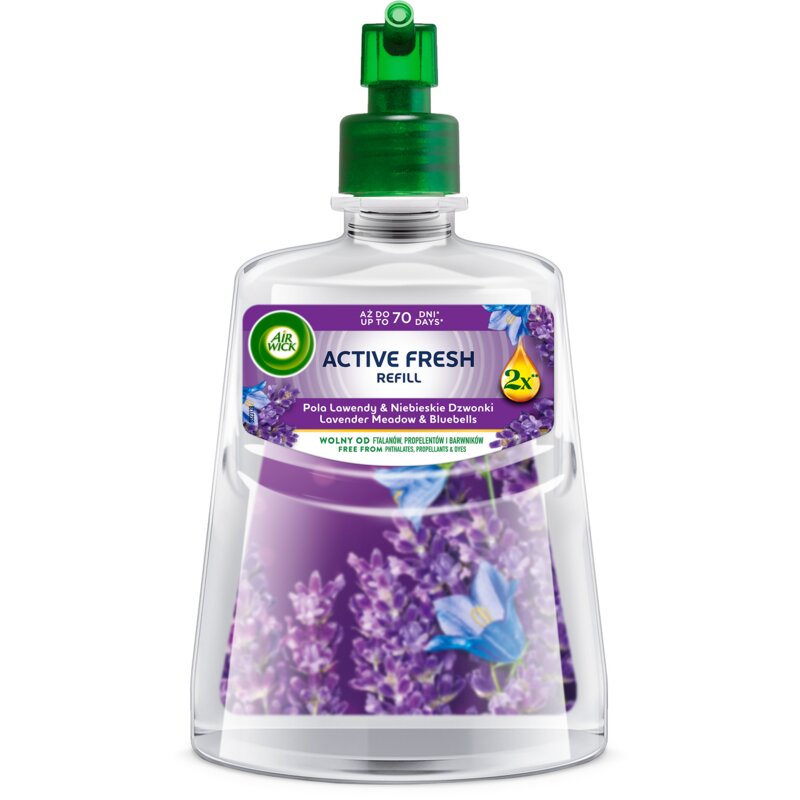 Wkład do odświeżacza powietrza AIR WICK Active Fresh Pola lawendy i niebieskie dzwonki 228 ml