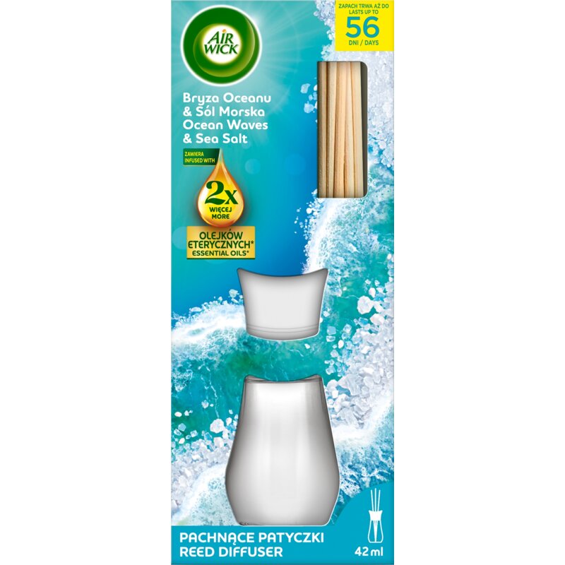 Patyczki zapachowe AIR WICK Bryza oceanu i sól morska 42 ml