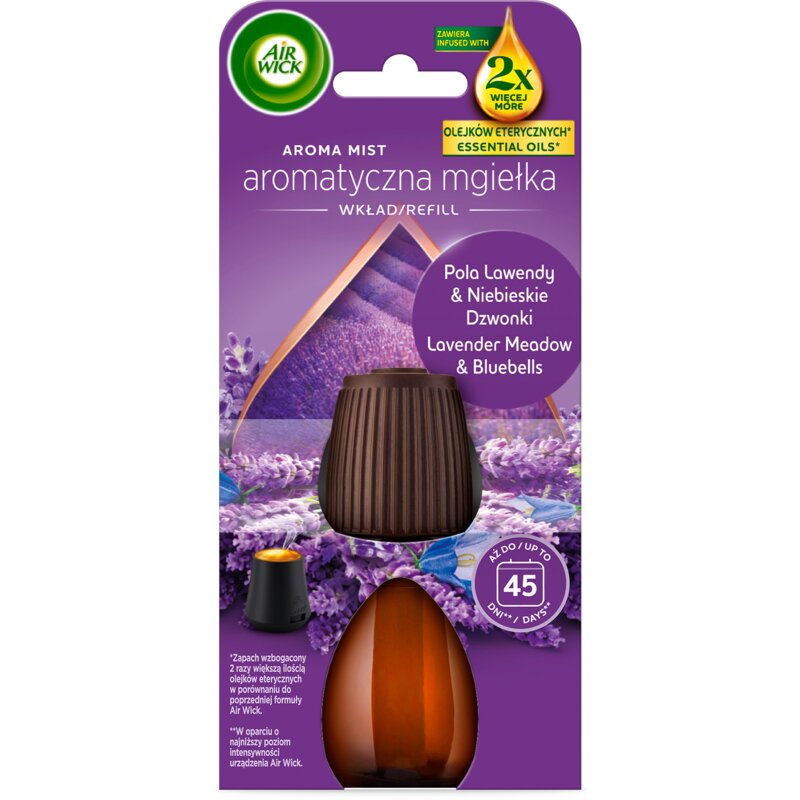 Wkład do odświeżacza powietrza AIR WICK Aroma Mist Pola lawendy i niebieskie dzwonki 20 ml