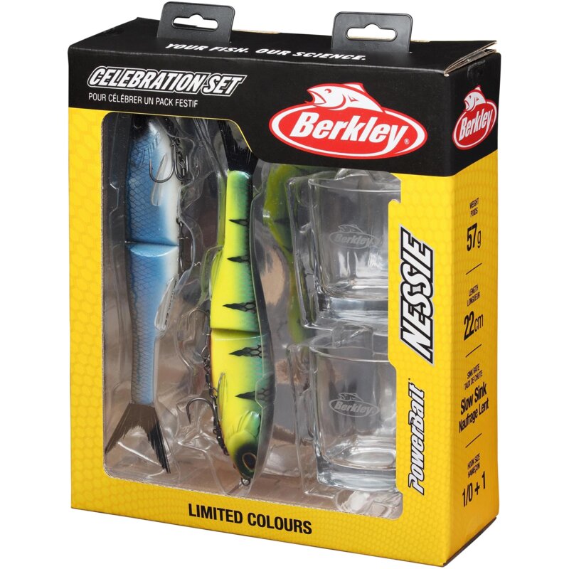 Zestaw woblerów BERKLEY PowerBait Nessie 22 cm + szklanki