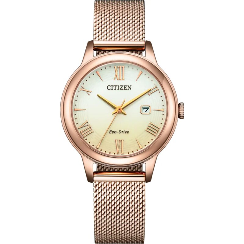 Zegarek CITIZEN Eco-Drive Dress Dazzling EW2623-70P Różowe złoto