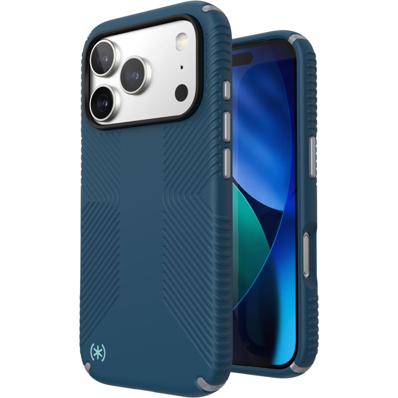 Etui SPECK Presidio2 Grip MagSafe do Apple iPhone 17 Pro Niebieski