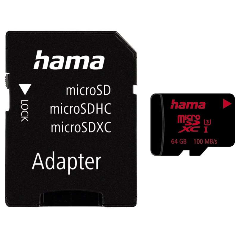 Karta pamięci HAMA microSDXC 64GB + adapter
