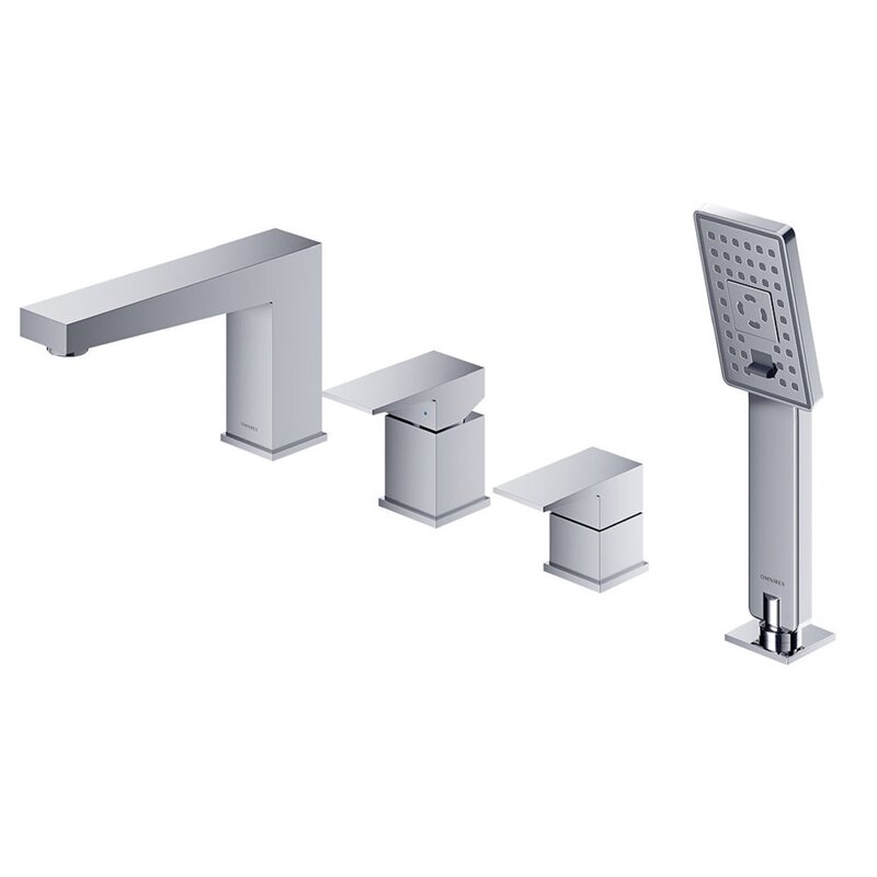 Bateria wannowa natynkowa OMNIRES Fresh FR7132CR 4-otworowa Chrom