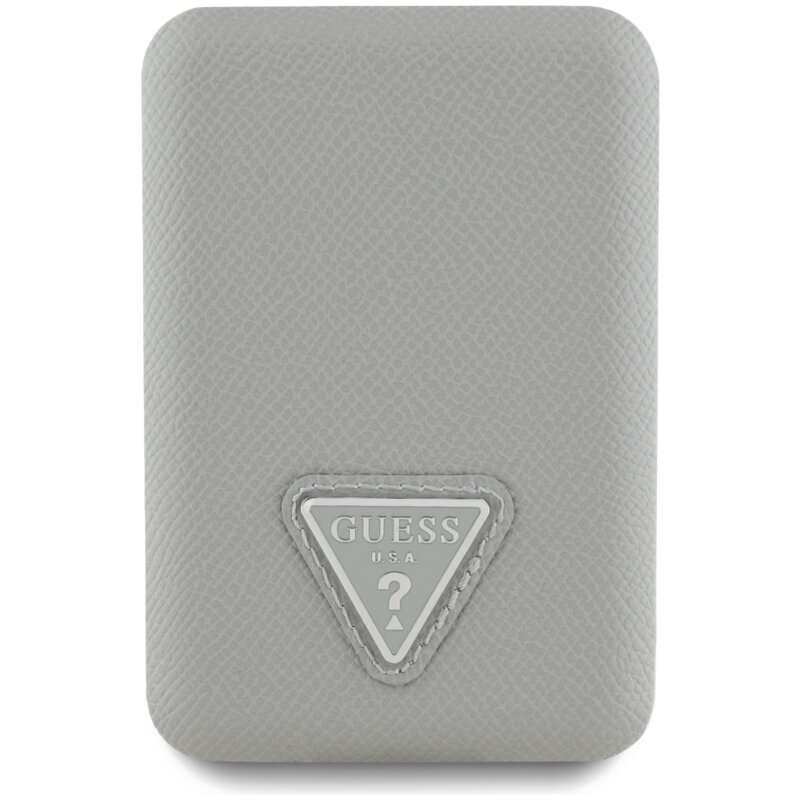 Powerbank GUESS Grained Triangle MagSafe 5000 mAh 20W Beżowy