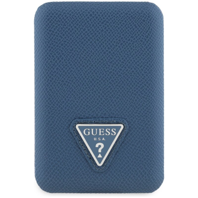 Powerbank GUESS Grained Triangle MagSafe 5000 mAh 20W Niebieski