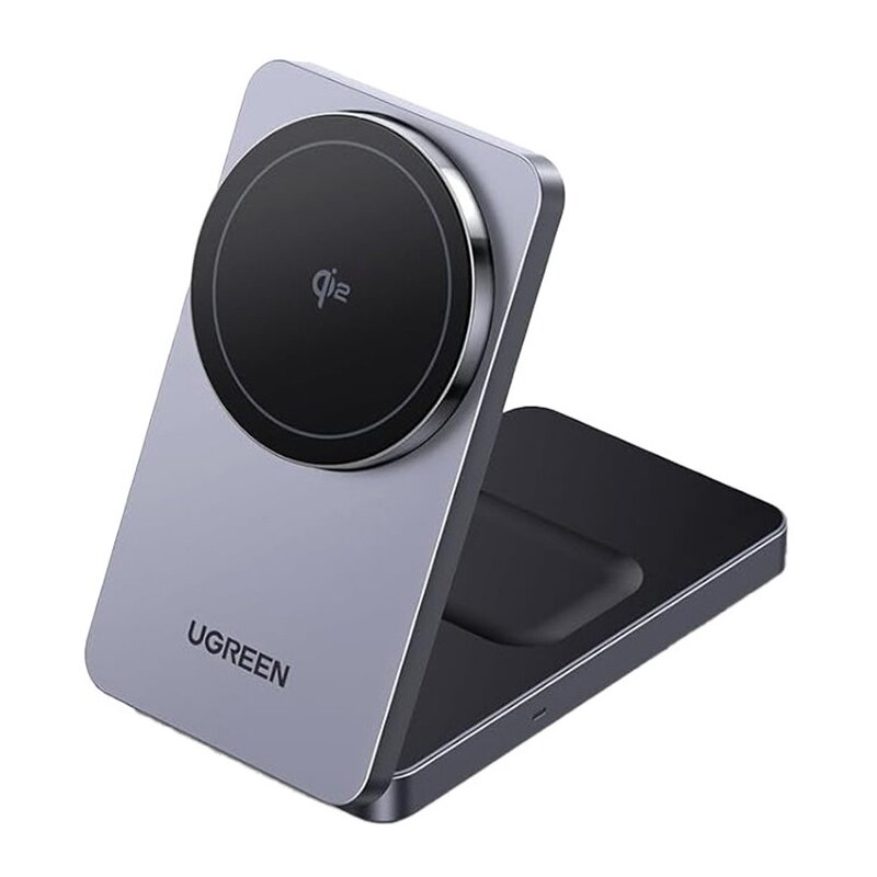 Ładowarka indukcyjna UGREEN W706 2w1 15W Czarny