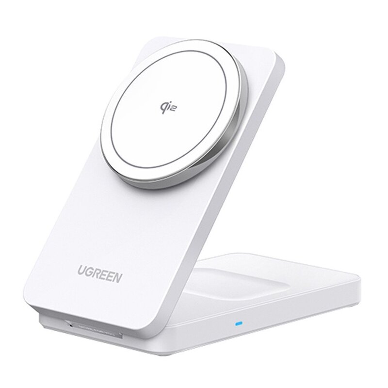 Ładowarka indukcyjna UGREEN W706 2w1 15W Biały
