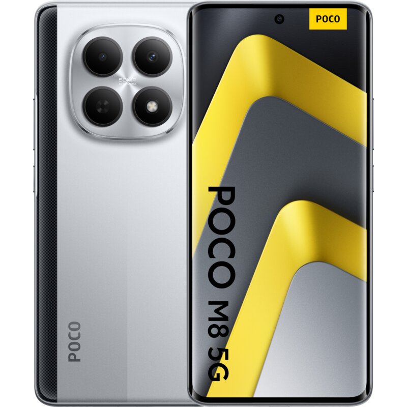 Smartfon XIAOMI Poco M8 5G 8/256GB 6.77" 120Hz Srebrny