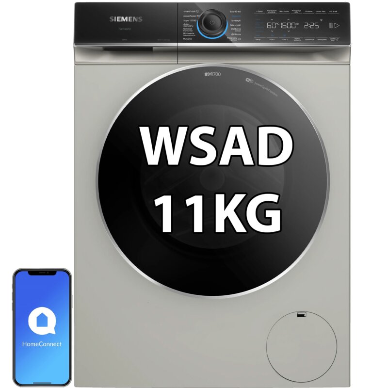 Pralka SIEMENS IQ700 WG66B2AYPL 11kg 59cm 1600obr Sterowanie smartfonem