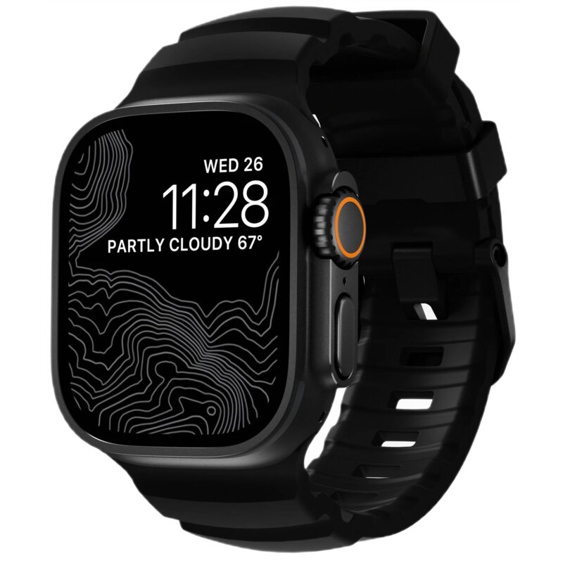 Pasek NOMAD Rocky Point Band do Apple Watch do koperty 42/44/45/46/49mm Czarny