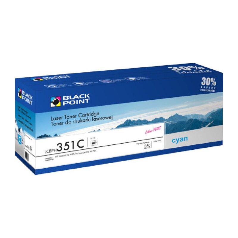 Toner BLACK POINT LCBPH351C Błękitny