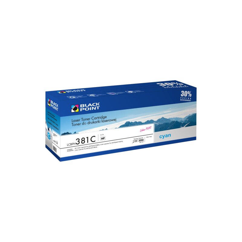 Toner BLACK POINT LCBPH381C Niebieski