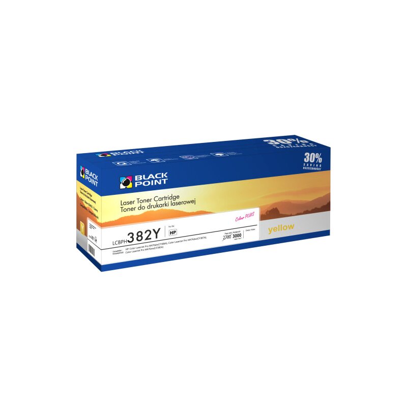 Toner BLACK POINT LCBPH382Y Żółty