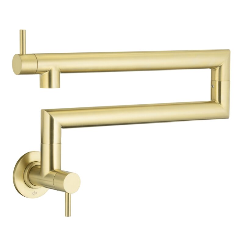 KFA Armatura Duero Pot Filler 6623-030-39 Jasny złoty Stal szlachetna