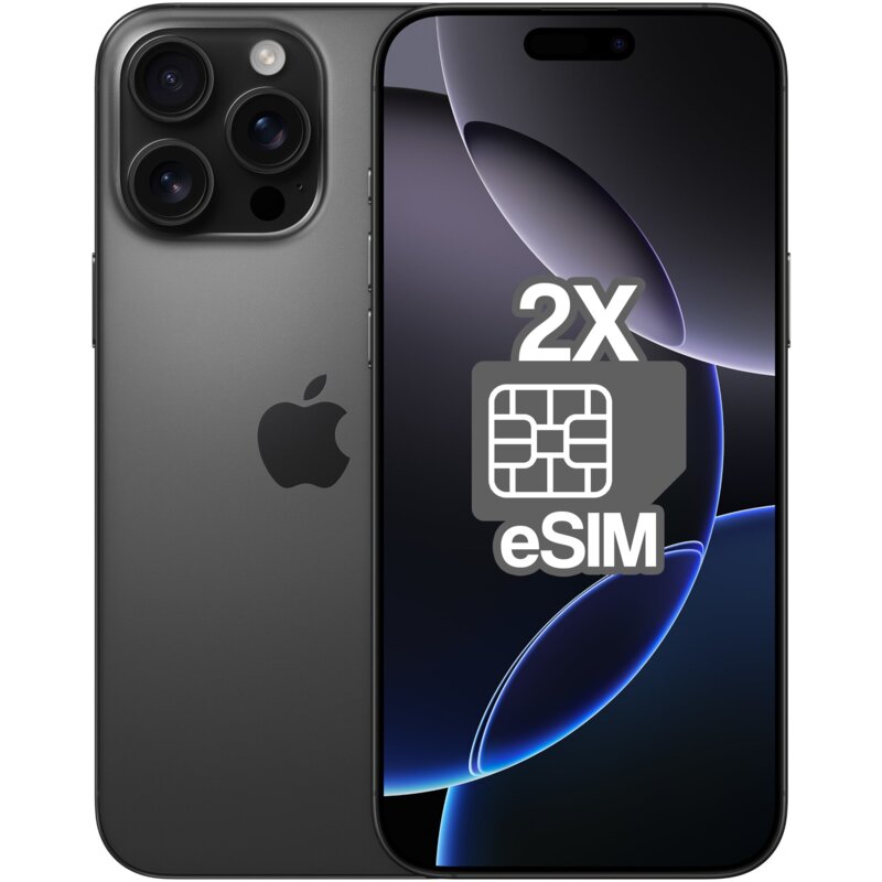 Smartfon APPLE iPhone 16 Pro Max 5G 256GB 6.9" 120Hz Tytan czarny 2x eSIM