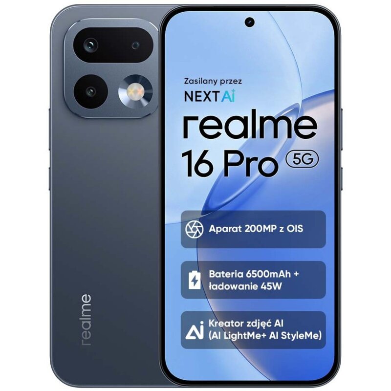 Smartfon REALME 16 Pro 5G 8/256GB 6.78" 144Hz Szary