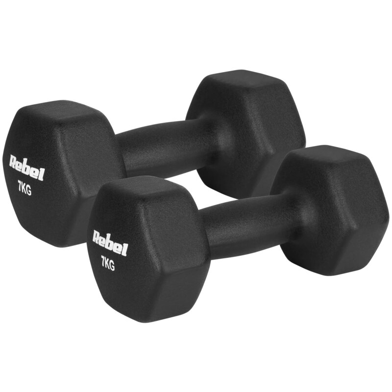 Zestaw hantli REBEL ACTIVE RBA-2330-7 (2 x 7 kg)