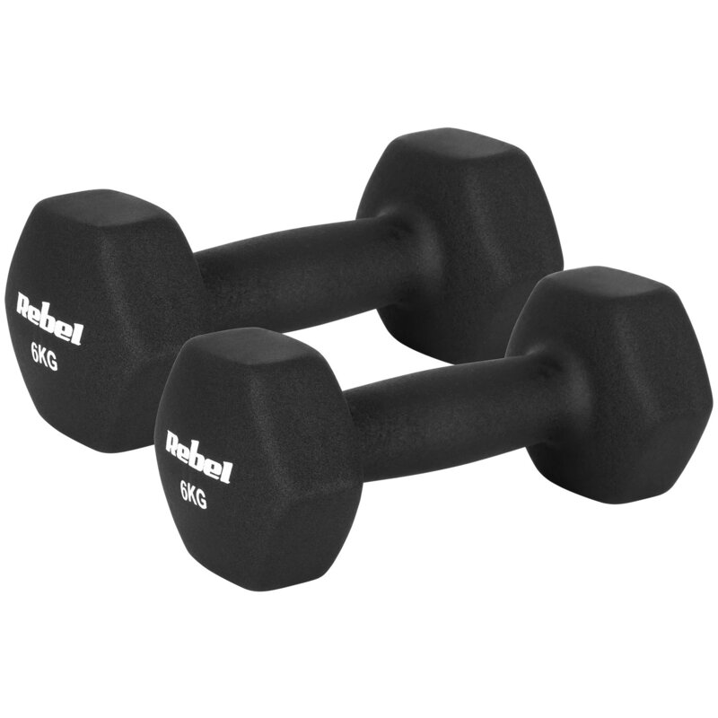 Zestaw hantli REBEL ACTIVE RBA-2330-6 (2 x 6 kg)