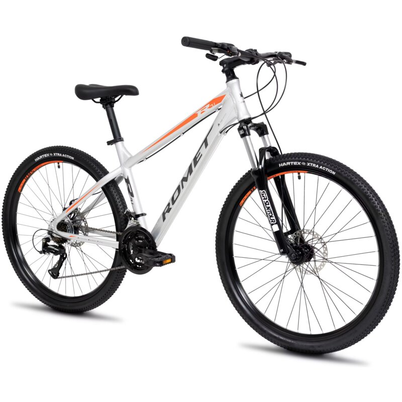 Rower górski MTB ROMET Rambler R7.1 U19 27.5 cala Srebrno-czerwono-grafitowy
