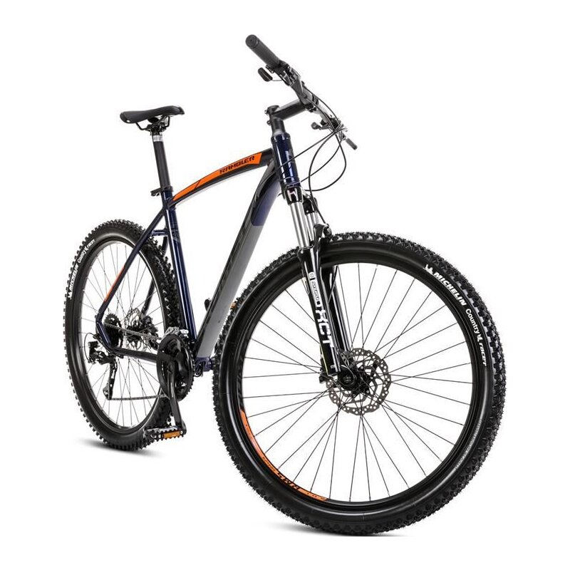 Rower górski MTB ROMET Rambler R7.3 U20 27.5 cala Granatowo-pomarańczowy