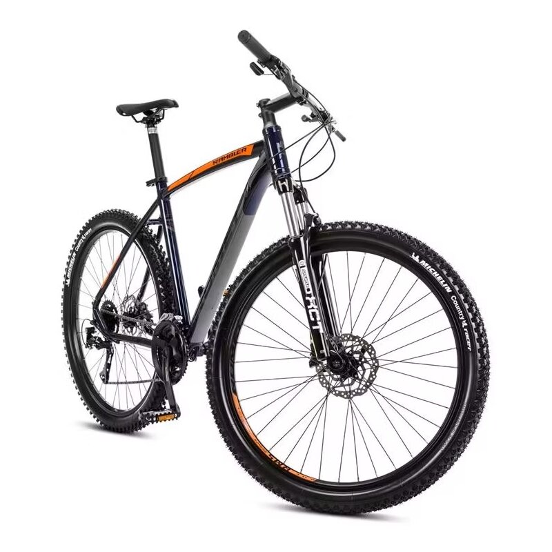 Rower górski MTB ROMET Rambler R7.3 U18 27.5 cala męski Granatowo-pomarańczowy