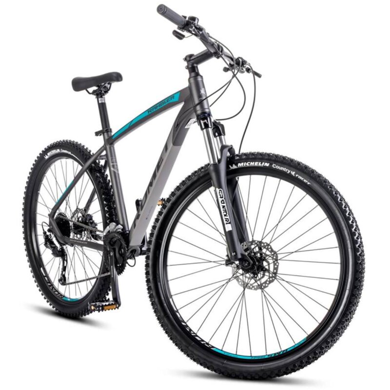 Rower górski MTB ROMET Rambler R7.4 C U18 27.5 cala Grafitowo-srebrno-turkusowy