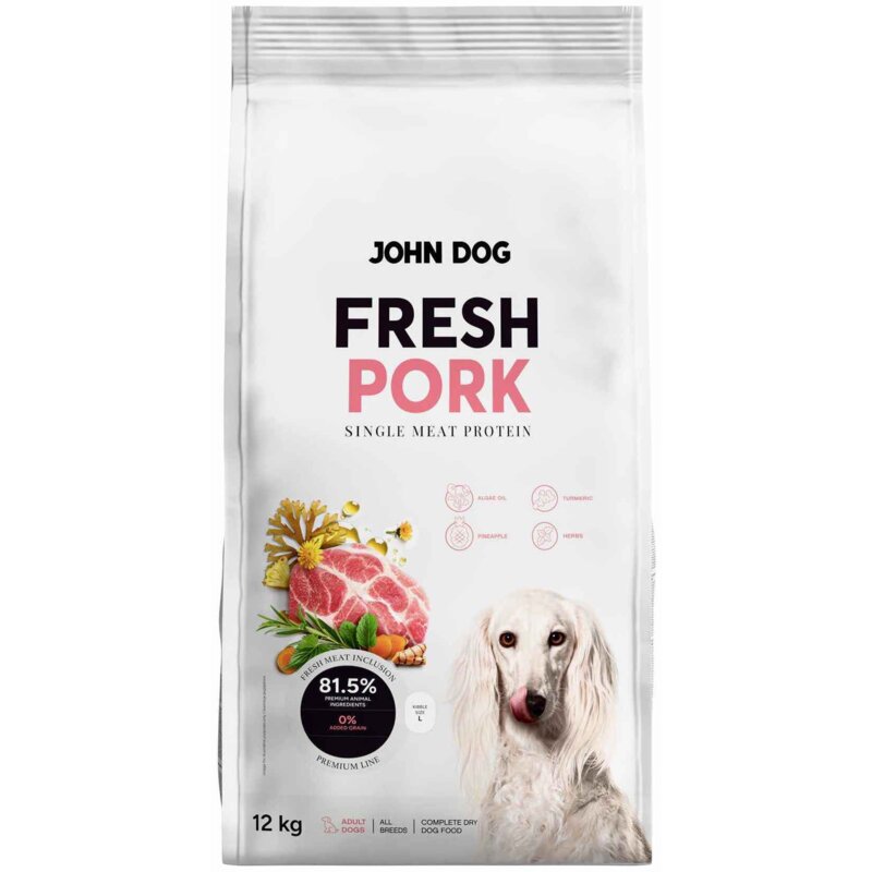 JohnDog Fresh Adult Wieprzowina 12kg