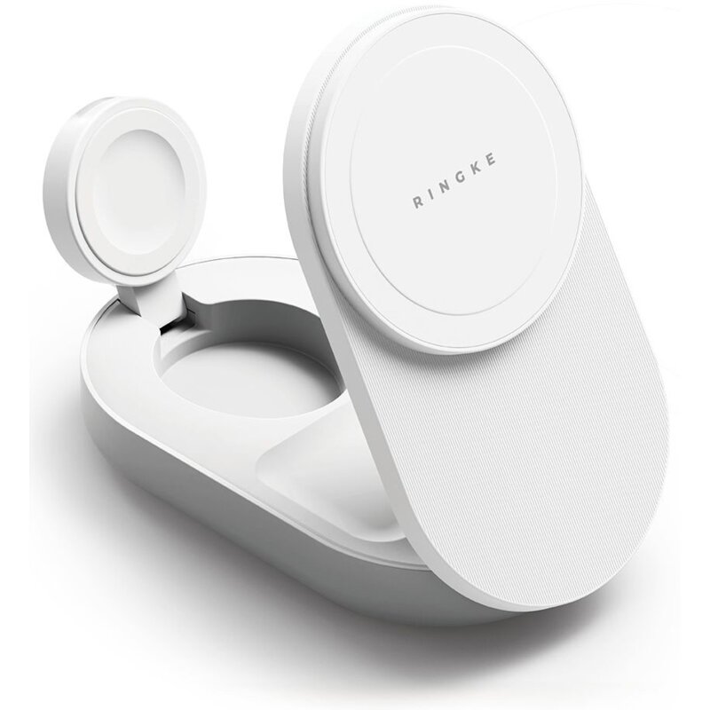 Ładowarka indukcyjna RINGKE QI2.2 25W 3w1 MagSafe Biały