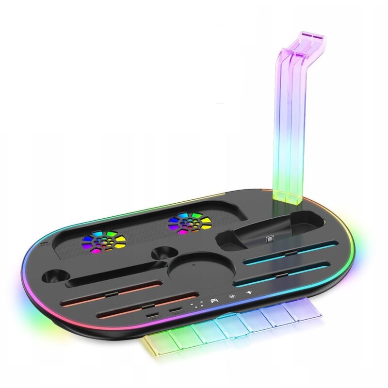 Stacja ładująca RGB + organizer JYS NS2322-V1 do Nintendo Switch 2 Czarny