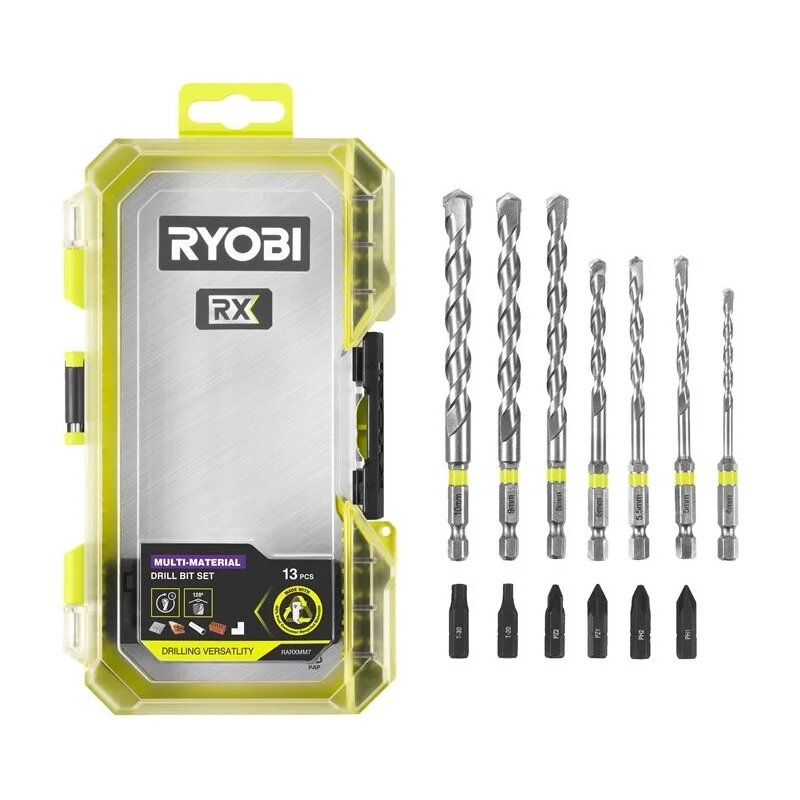 Zestaw wierteł i bitów RYOBI RARXMM7 (13 szt.)