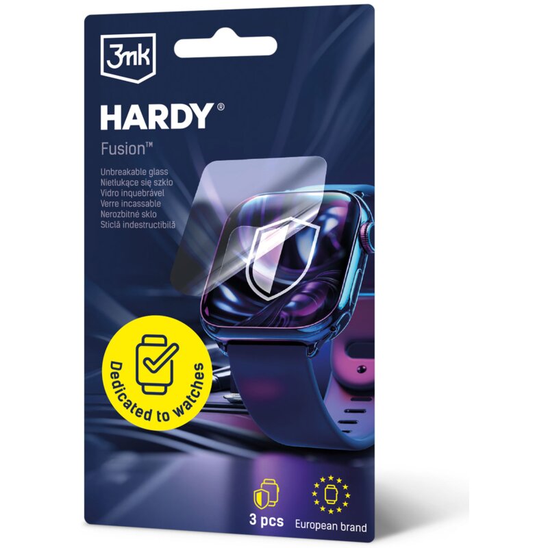 Szkło hybrydowe 3MK Hardy Fusion Watch Protection do Garmin Forerunner 165/165 Music