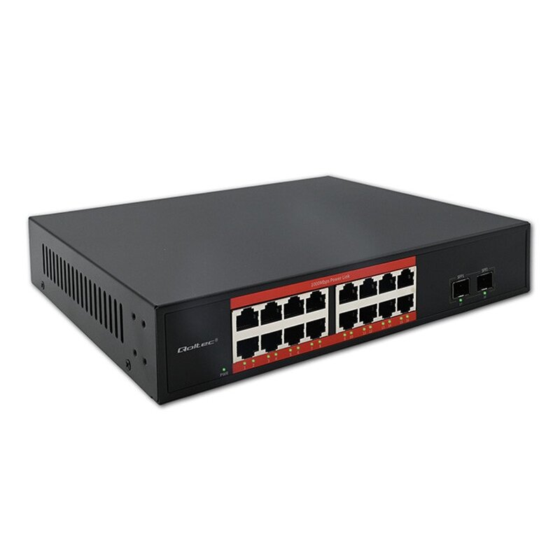 Switch QOLTEC 52364 Gigabit Ethernet, 18 portów