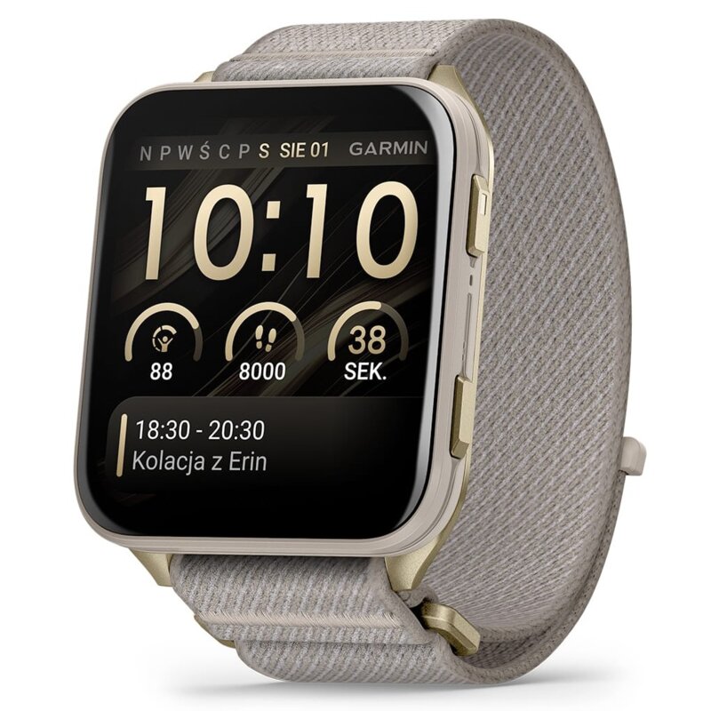 Smartwatch GARMIN Venu X1 Złoto-szary 010-02980-09