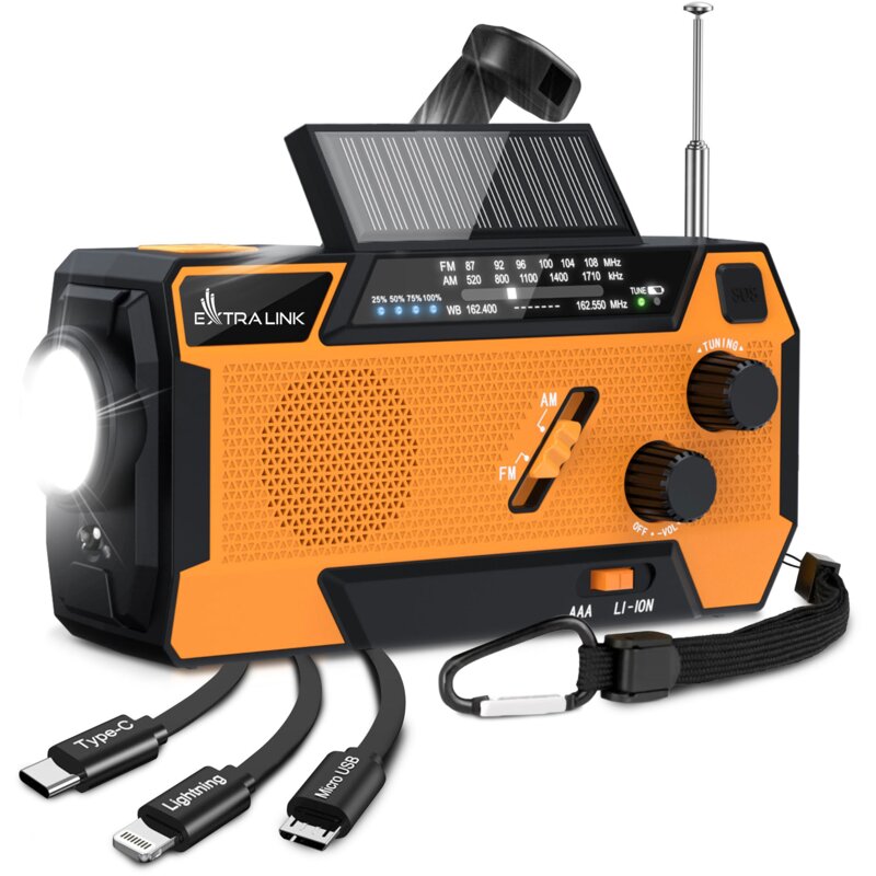 Radio EXTRALINK SR-4000 Analogowe Przenośne Pomarańczowo-czarny