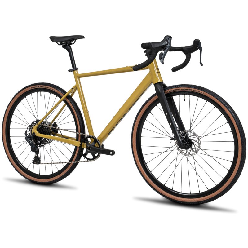 Rower gravel ROMET Aspre 2.1 2856M108-A U22 28 cali Ciemnożółty