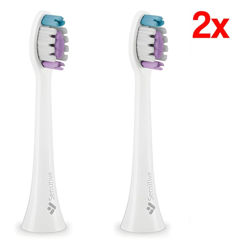 Końcówka szczoteczki TRUELIFE SonicBrush Clean Sensitive Biały (2 szt.) (Delikatnie masują dziąsła)