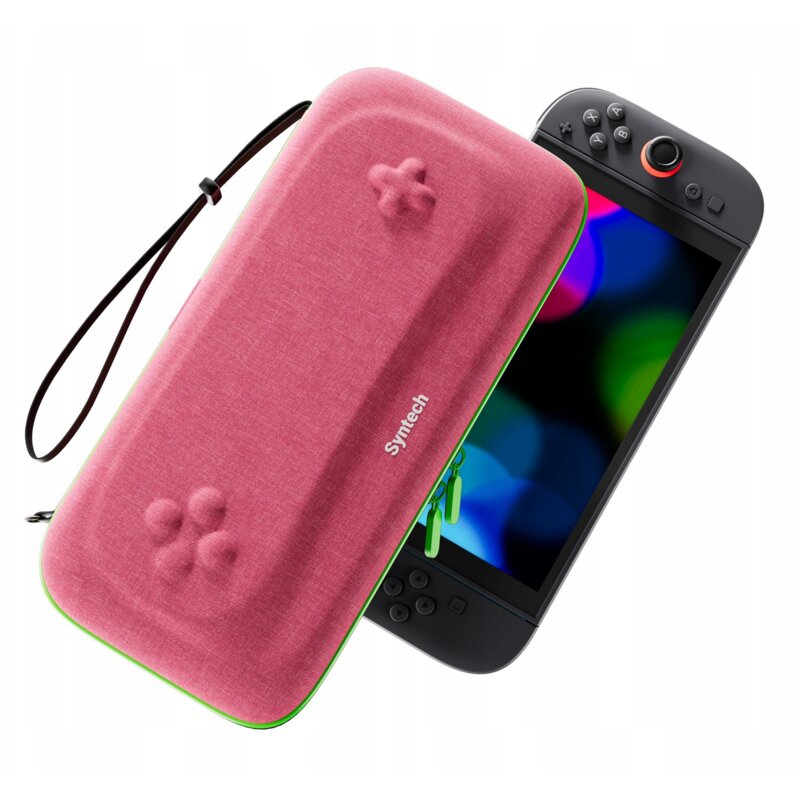Etui SYNTECH G11 do Nintendo Switch 2 Różowo-zielony
