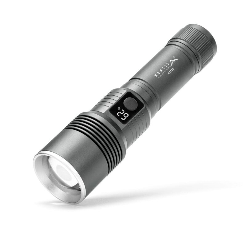 Latarka Akumulatorowa Montis Mt159-Gr Taktyczna LED 700Lm Zoom 15W Szara