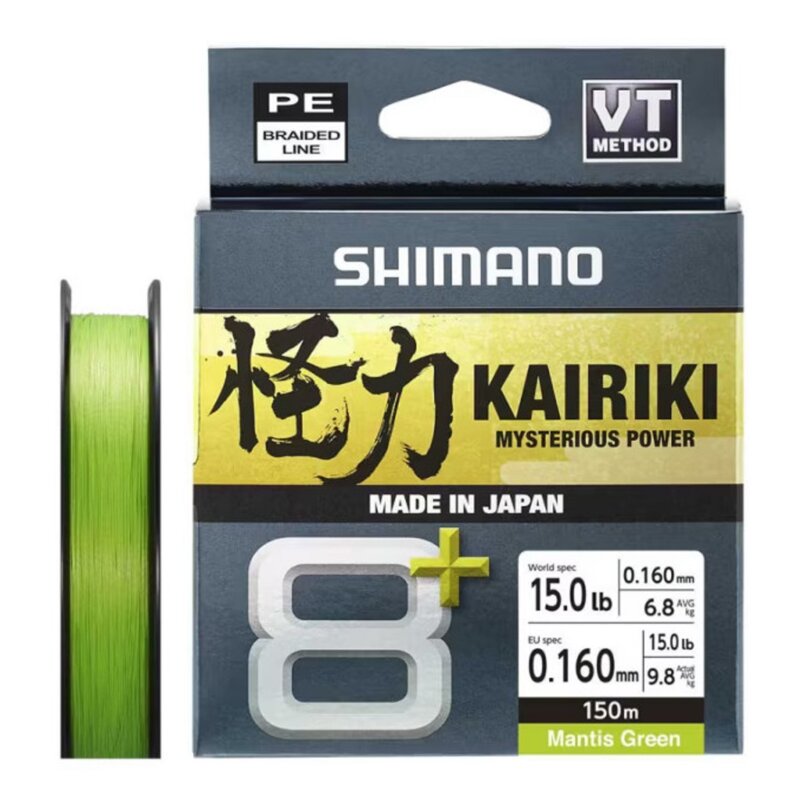 Plecionka SHIMANO Kairiki 8+ 0.16 mm / 150 m Zielony
