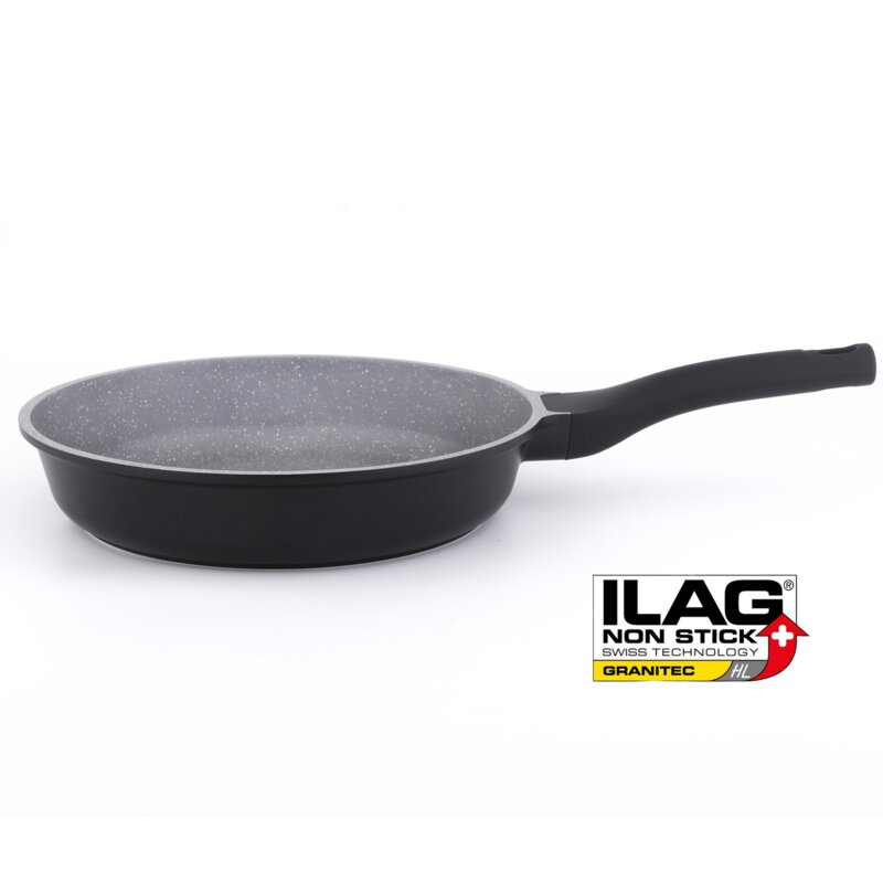 Patelnia GÖTZE & JENSEN FP28IG z powłoką ILAG Granitec, seria Competence, 28 cm