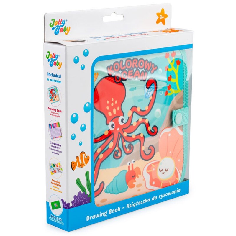 Zabawka JOLLY BABY Książeczka Kolorowy Ocean JB 82602