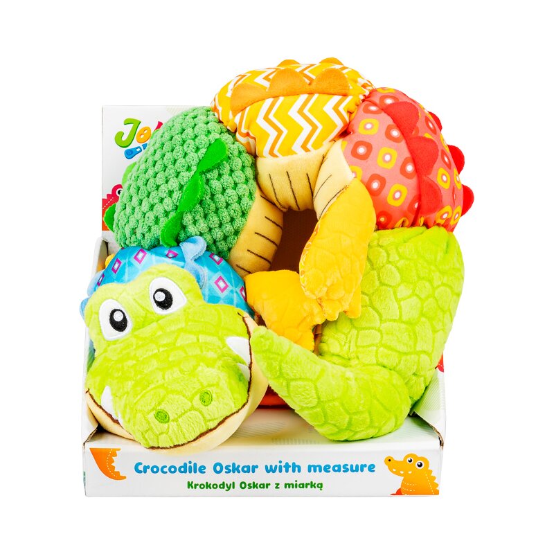 Zabawka edukacyjna JOLLY BABY Krokodyl Oskar z miarką JB 82609