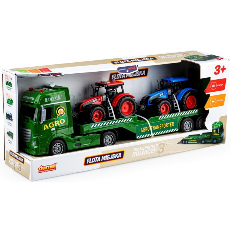 Zestaw pojazdów DUMEL Flota miejska Transporter rolniczy HT30907 (3 szt.)