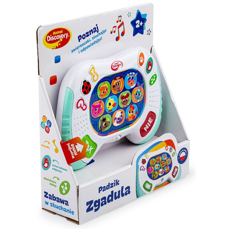 Zabawka interaktywna DUMEL Językowa dla najmłodszych Padzik zgadula DD55022