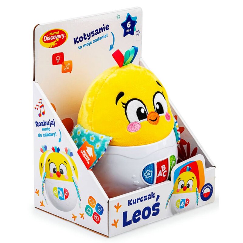 Zabawka interaktywna DUMEL Językowa dla najmłodszych Kurczak Leoś DD55060