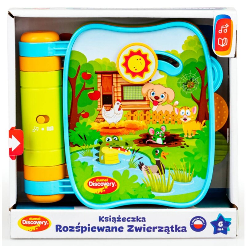Zabawka edukacyjna DUMEL Językowa dla najmłodszych Książeczka Rozśpiewane zwierzątka DD30831